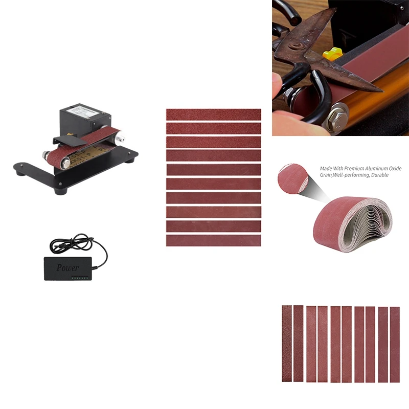 

AFBC Mini Belt Sander Electric Bench Sanding Polisher Machine Adjustable Small Grinder For DIY Woodworking Sharpener