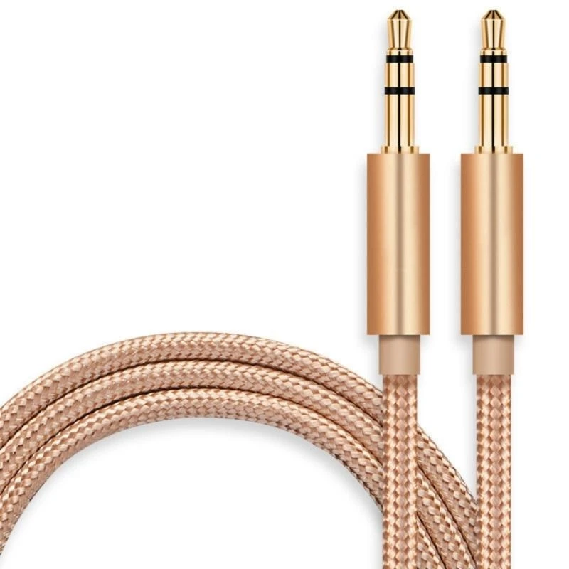 Q5WA 3.5mm to 3.5mm Stereos Sound Cable Nylons Braideds for Smartphones and Tablets