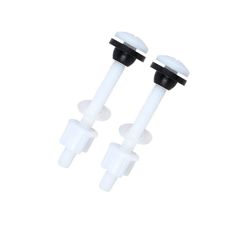 For Home Bathroom Accessories Toilet Cistern Seal Pan Plastic Toilet Seat Hinge Repair Bolts + Fitting Screws +Washers Kit