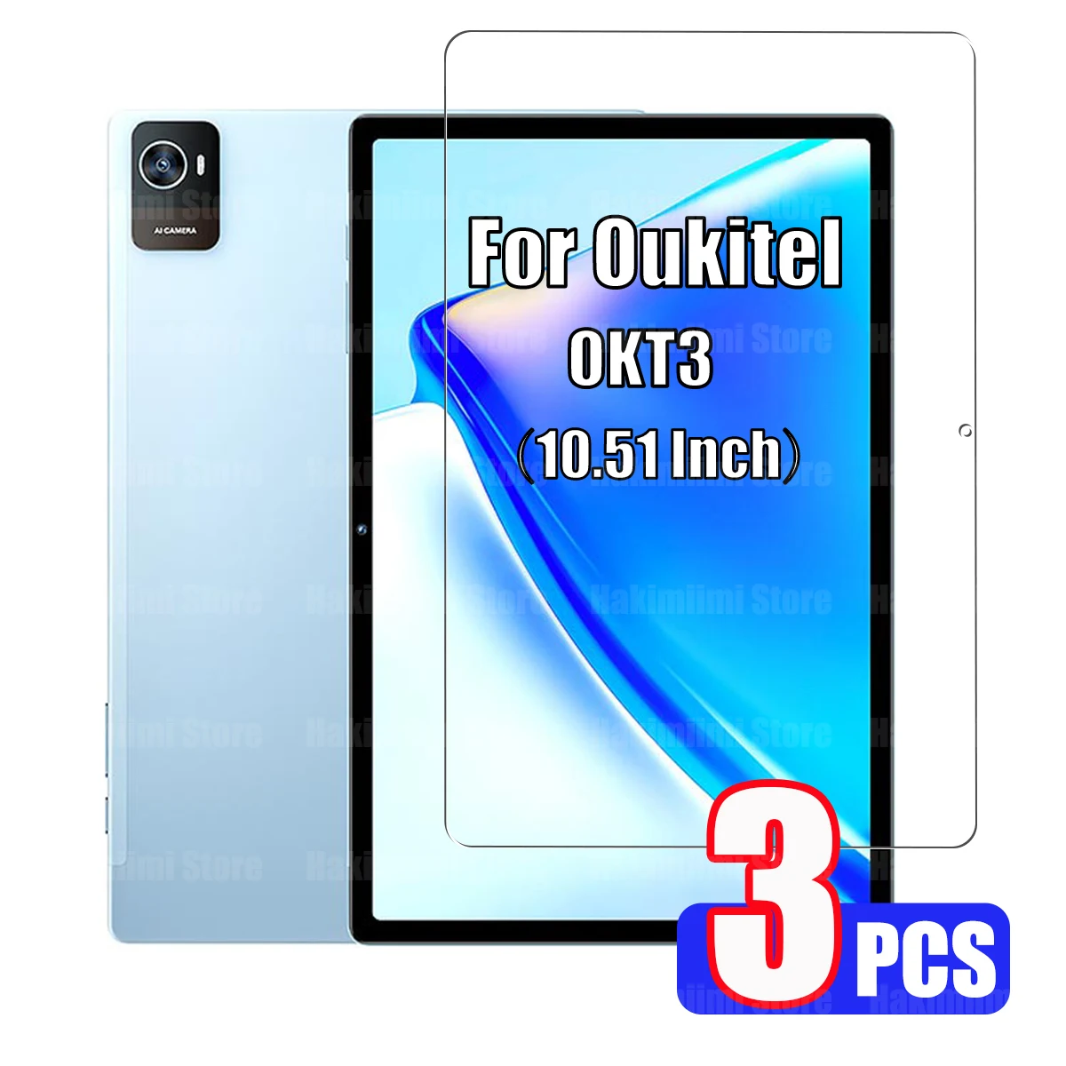 

Tempered Glass Film for Oukitel OKT3 (10.51 Inch) 2023 9H Hardness Clear Anti Scratch HD Screen Protector for Oukitel OKT3 2023