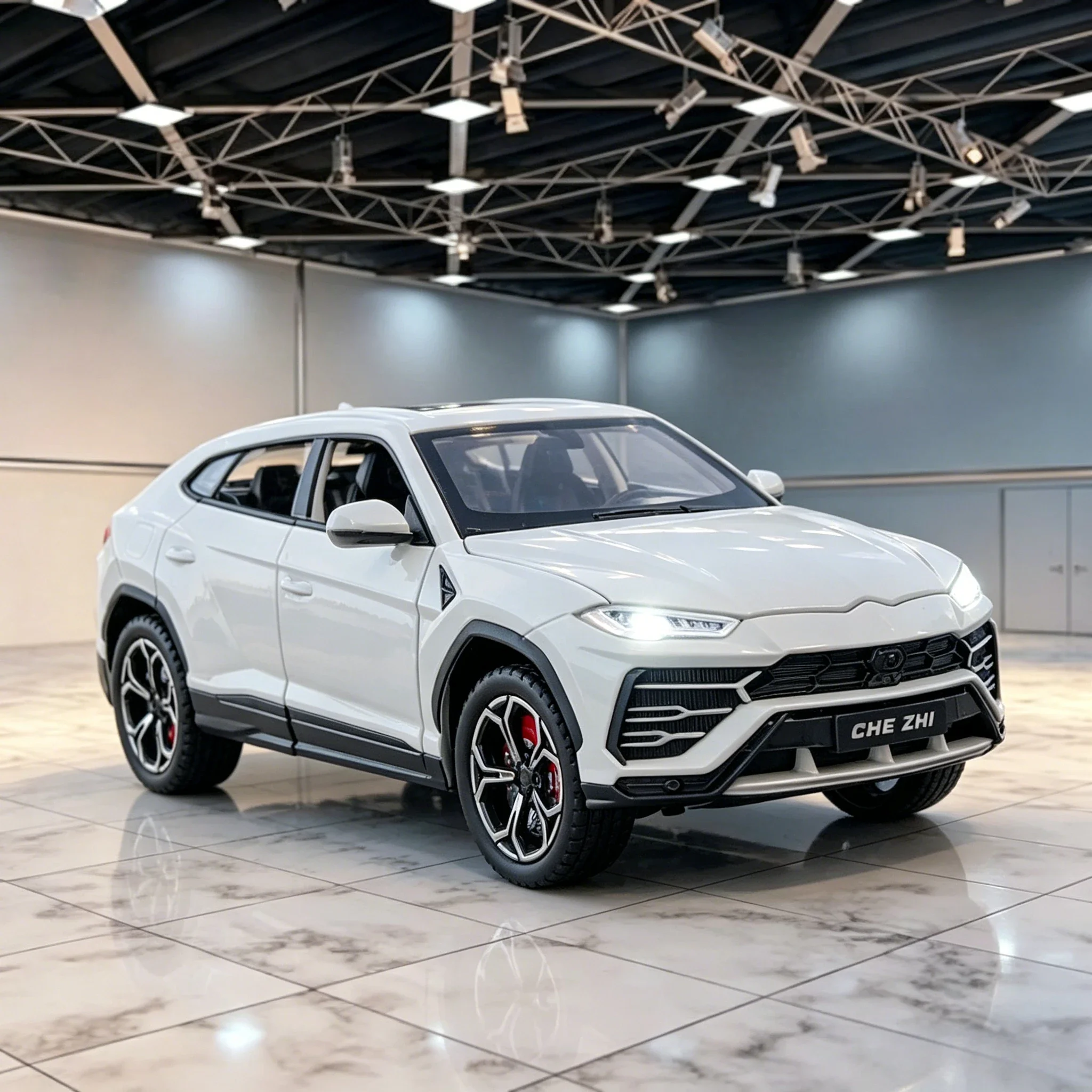 1:24 URUS Alloy Diecast Models Toys Cars with Light Music Sports Car 6 Doors Opened Vehicles Model for Xmas Gift Toys