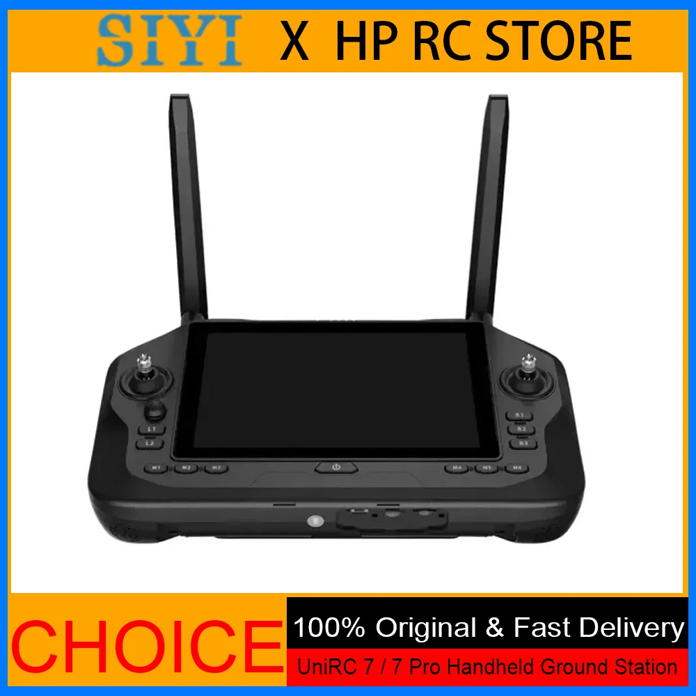 Двухдиапазонная портативная заземляющая станция SIYI UniRC 7/7 Pro — 7 дюймов, 1080P, диапазон 40 км, интеллектуальный контроллер для БПЛА/UGV/USV/робототехники Двухдиапазонная портативная заземляющая станция SIYI UniRC 7/7 Pro — 7 дюймов, 1080P, диапазон 40 км, интеллектуальный контроллер для БПЛА/UGV/USV/робототехники
