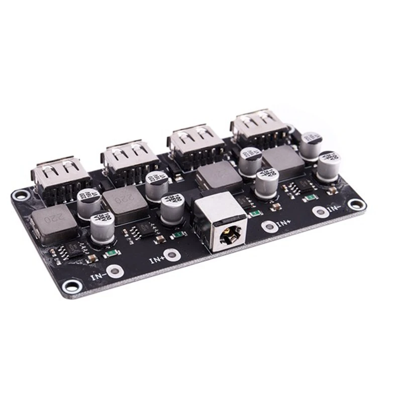 QC3.0 QC2.0 USB Fast Charger Board 4XUSB Port DC-DC Converter DC12V-30V To DC 3-12V Charging Circuit Module image 2