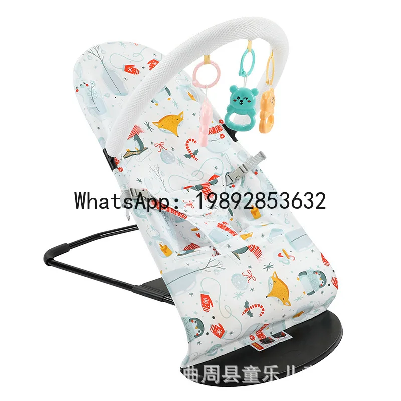 كرسي هزاز للأطفال قطعة أثرية مهدئة كرسي هزاز مريح لحديثي الولادة #5