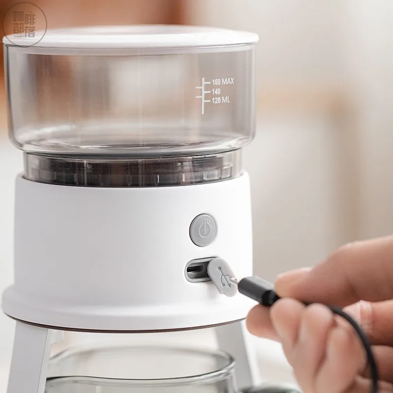 Tea Pot 2024 New Automatic Rotating Tea Set Glass Tea Pot Office Convenient Coffee Drip Filter Pot