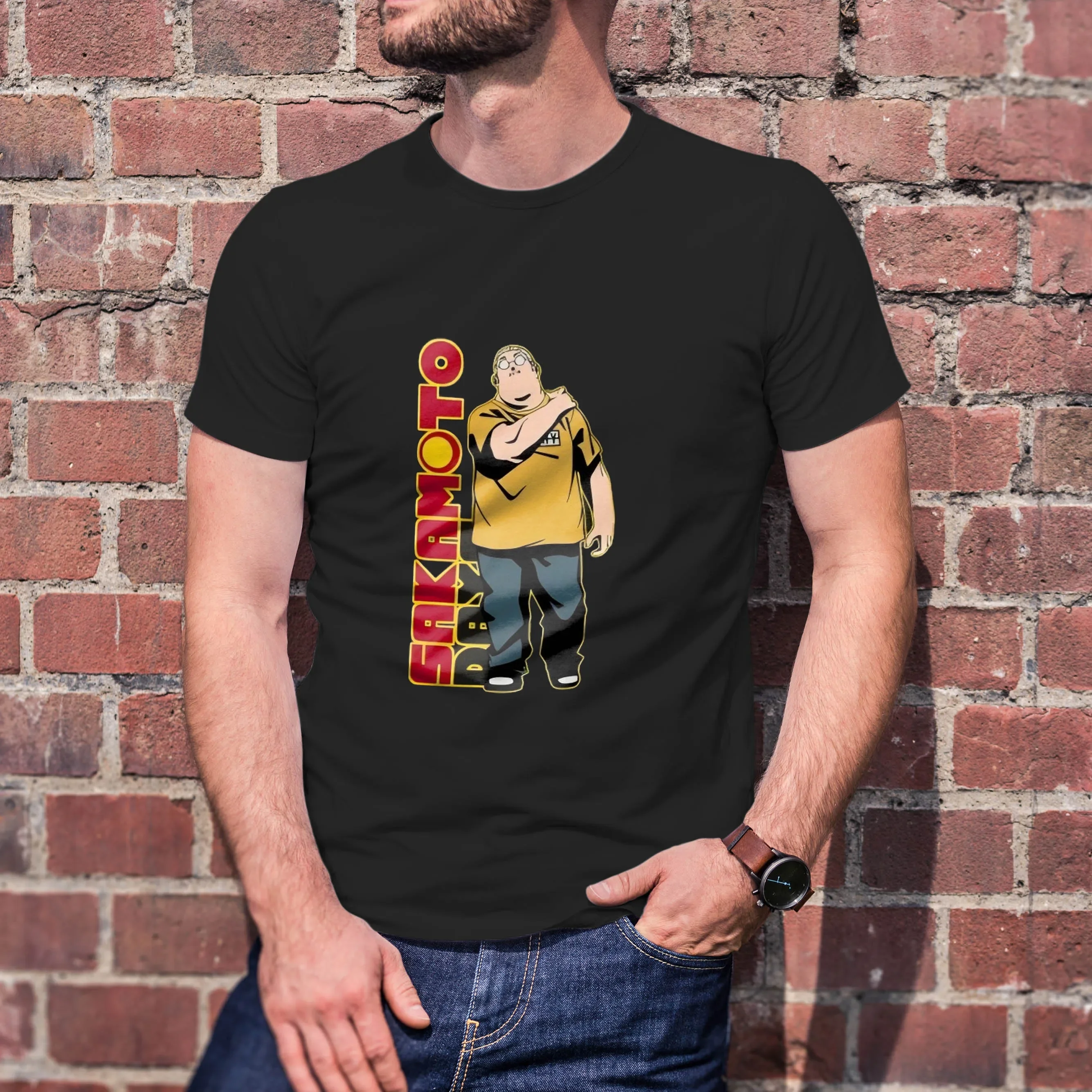 Short-sleeved  Sakamoto Days T Shirt Graphic Anime Graphic Men's and Women's 100% Cotton Crewneck Casual Breathable T-shirt