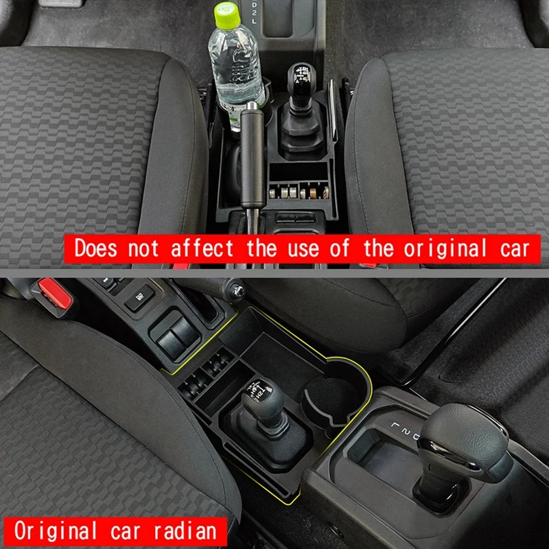Super Sale Center Console Gear Shift Storage Box Water Cup Holder for Suzuki Jimny Nomade JC74 2025 Interior Tidying Accessories