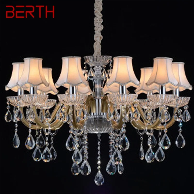 

BERTH European Style Chandelier Lamp LED Pendant Lighting Luxury Decorative Fixtures for Home Hall