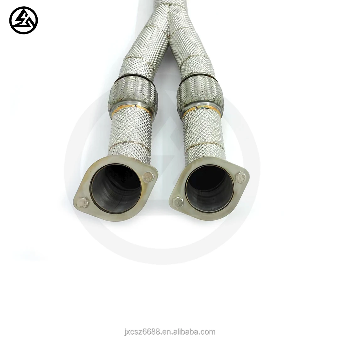 High Quality  GTR Center Pipe For Nissan GTR R35 3.8T V6 Performance Exhaust Y Pipe 89mm Midpipe Front Pipe With Heat Shield