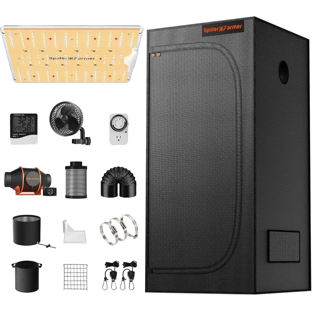 

Комплект палатки для выращивания, 2x2x5 футов, SF1000D, диоды Samsung, полный спектр палатки для выращивания, комплект палатки для выращивания в помещении