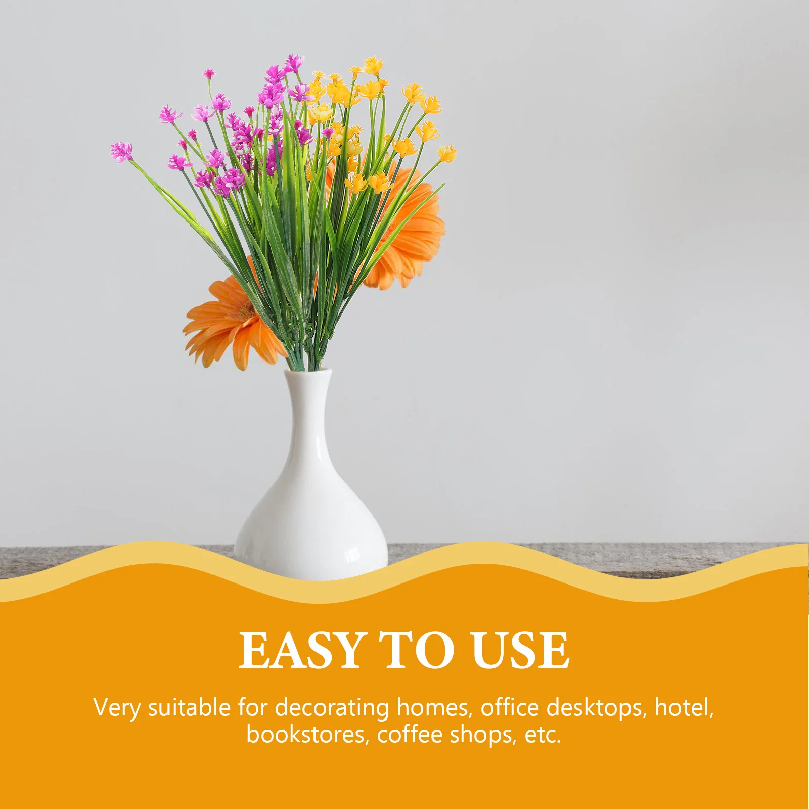 

5 Pcs Artificial Plant Bouquet Decorative Flowers Faux Picks Small for Decorations Plastic Diy Arrangement