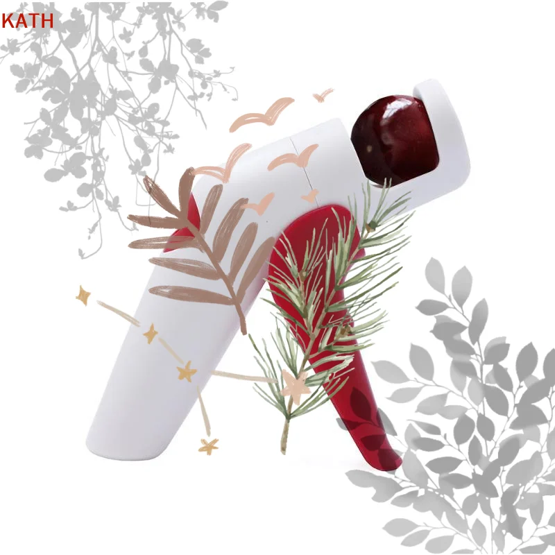 

Multi-Function Cherry Red Dates Hawthorn Pitter Remover Machine, Fruit Corer Tool for Home Kitchen