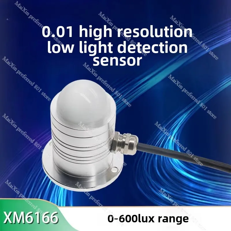 XM6166 Illumination Sensor 0.01 High Resolution Low Light Monitoring Industrial 485 Light and Sunlight Hour Transmitter