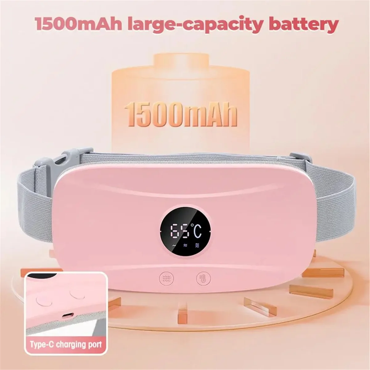 FZFZ สวมใส่เครื่องทําความร้อน Pad สําหรับตะคริวอุ่นกลับรั้งกลับอุ่นเครื่องทําความร้อน Pad 3 เกียร์ไฟฟ้าเครื่องทําความร้อน Pad น้ําหนักเบากลับ