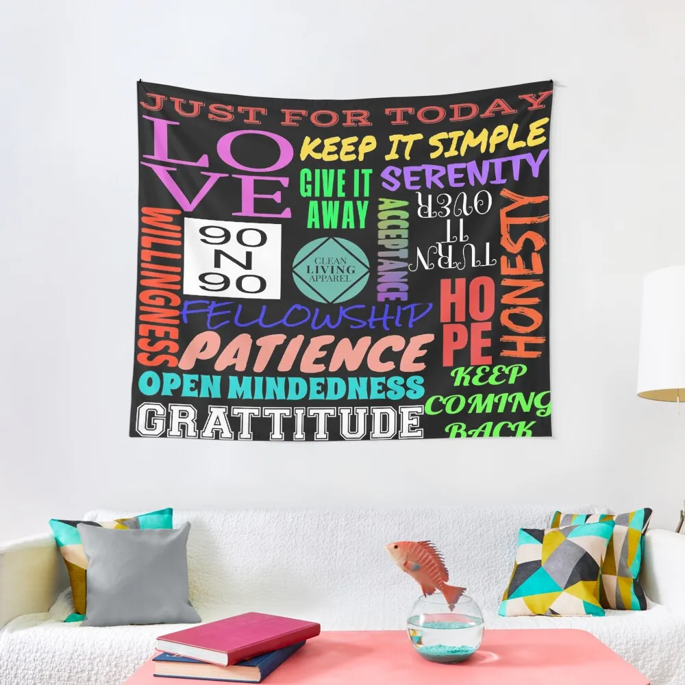 

Spiritual Principles of 12 Step Recovery Program NA AA Tapestry Home And Comfort Decor Cute Room Decor Home Supplies Tapestry