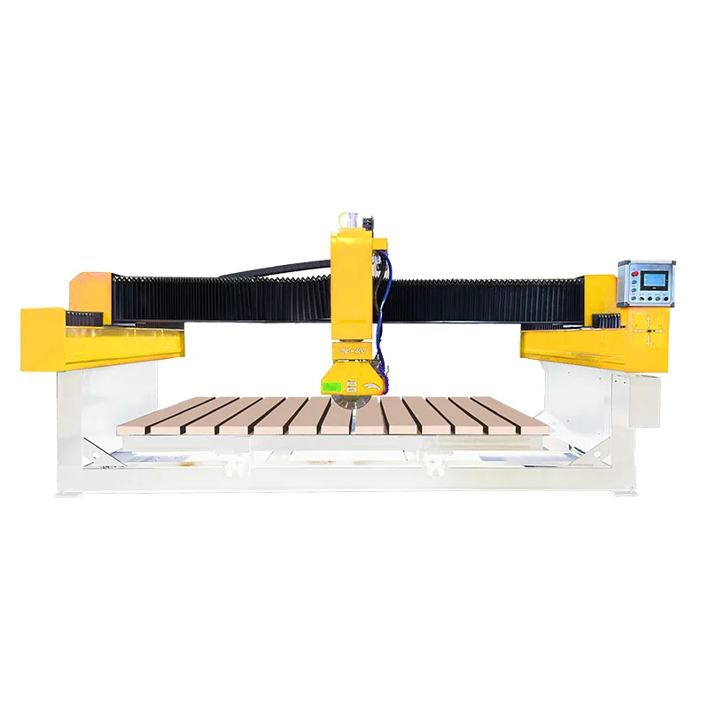 commercial stone cutting machine bridge saw 5 axis 4th axes stone marble carving cnc milling machine