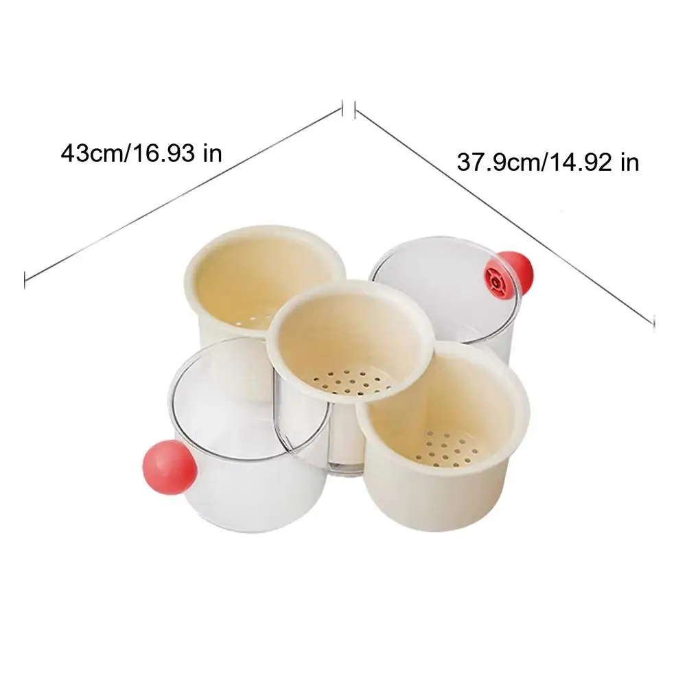 Hot Pot Ingredient Organizer Rotating Divided Hot Pot Serving Tray with Draining Function Stackable Vegetable Organizer 360°