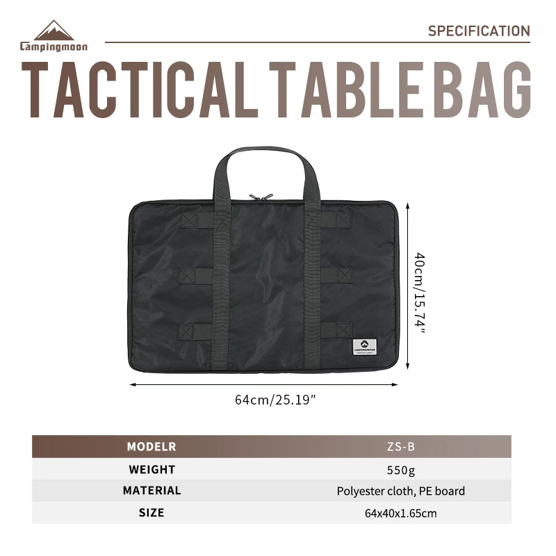 

CAMPINGMOONG ZS-B Outdoor Camping Supplies Polyester Storage Bag IGT Tactical Combination Table Board Handbag