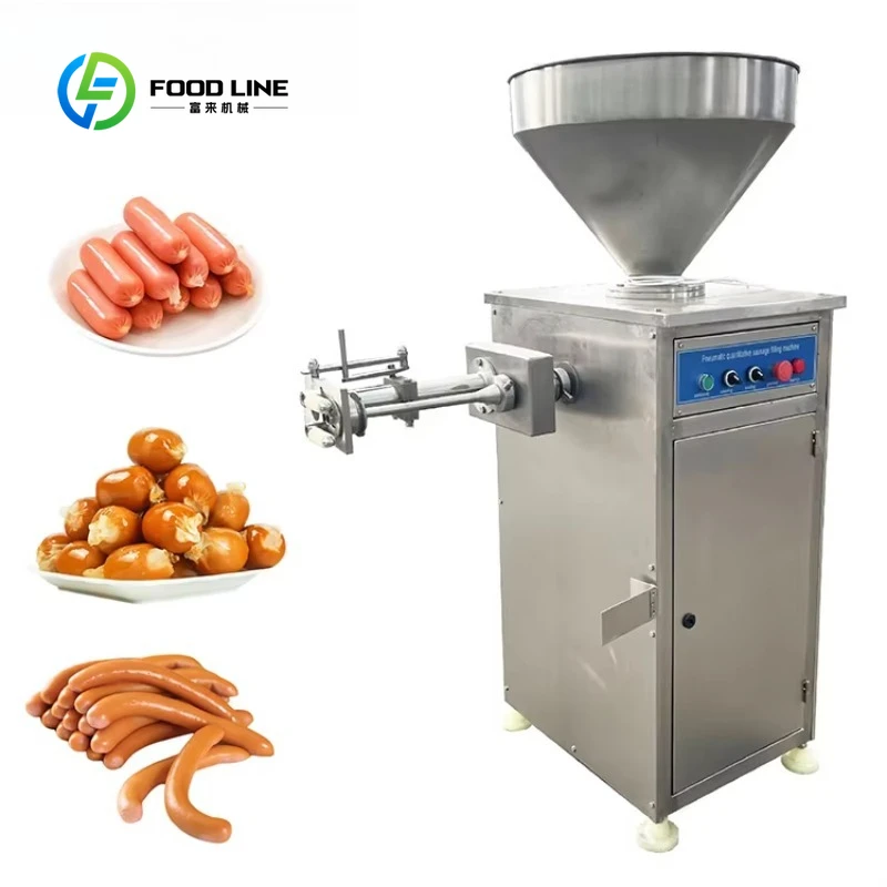 

Коммерческий пневматический дозирующий шприц для колбас с функцией скручивания, простой в эксплуатации, на заказ