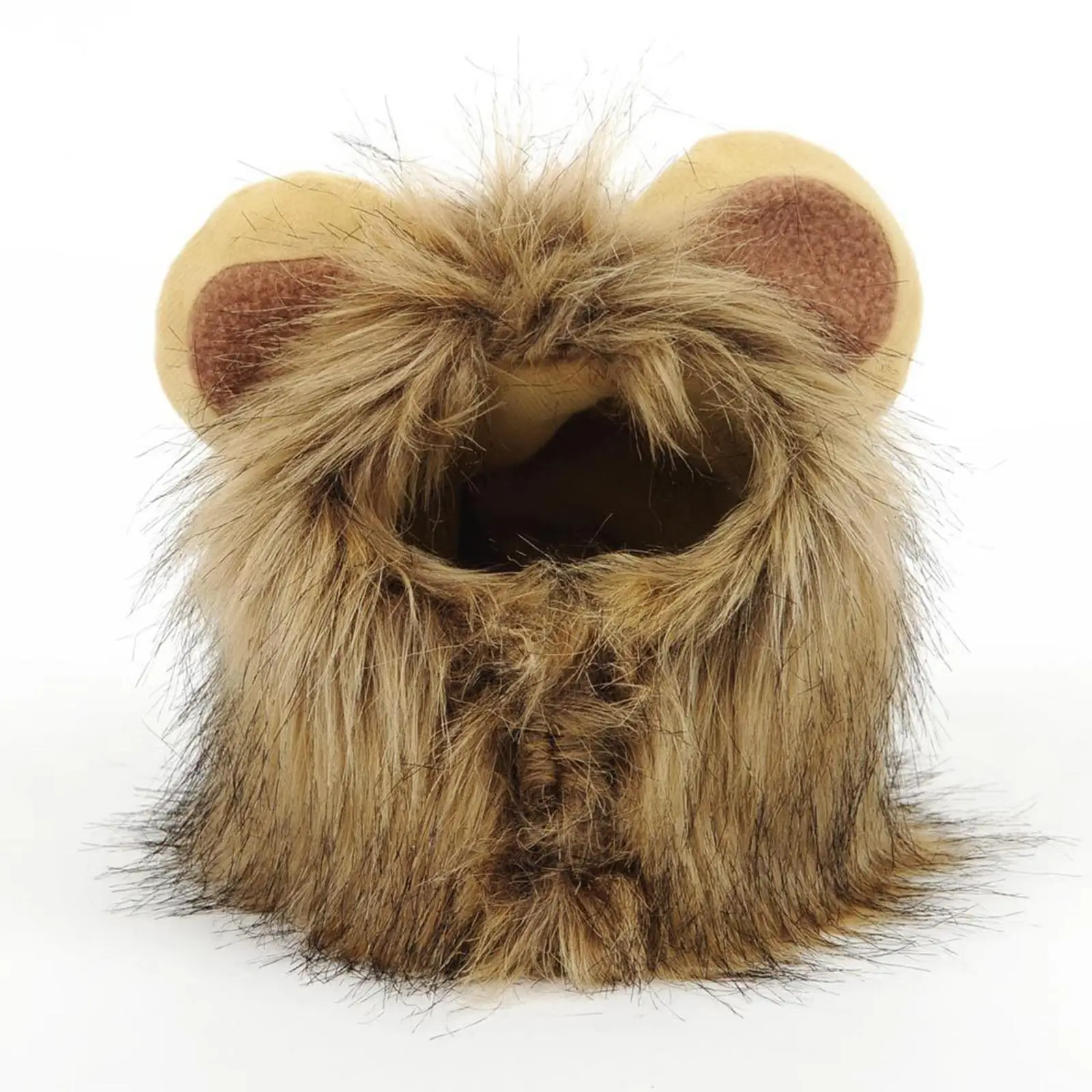 Lion Mane Headgear for Puppy Cats Cosplay Party Furry Warm Hat for Christmas Fun Lion Mane Headgear for Puppy Cats Cosplay Party Furry Warm Hat for Christmas Fun