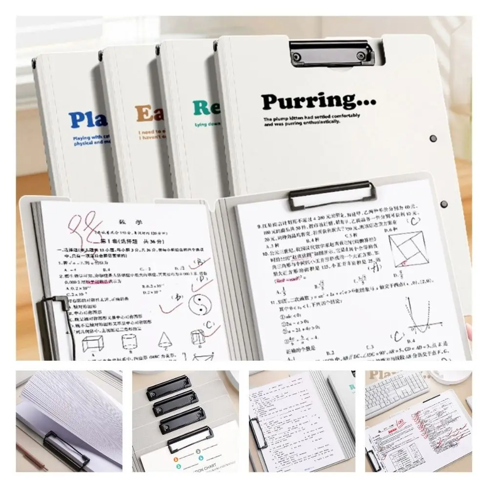 Document Folder Writing Pad A4 Board Clip Folder Memo Clip Waterproof File Clipboard Large Capacity A4 File Organizer Business