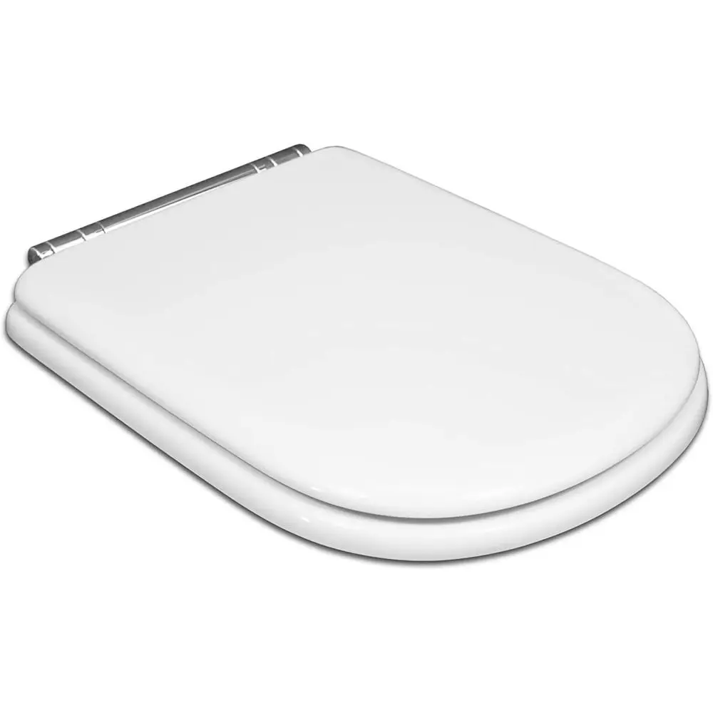 Assento Sanitário Branco com Tampa, com Fechamento Suave