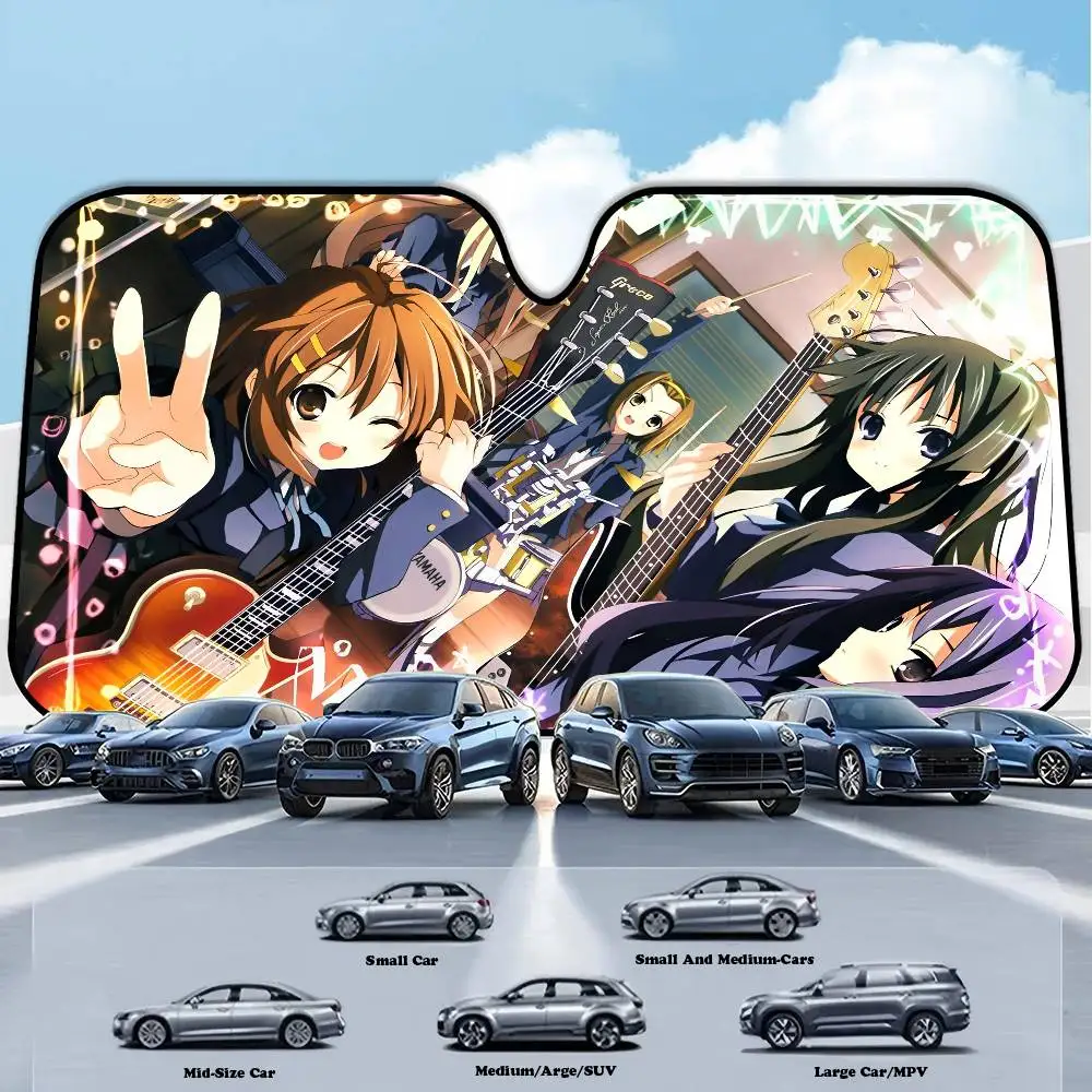 

Новая K-ON! Солнцезащитный козырек для автомобиля в стиле аниме, для большинства седанов и внедорожников, блокирует максимальное количество ультрафиолетовых лучей, сохраняет прохладу в салоне автомобиля