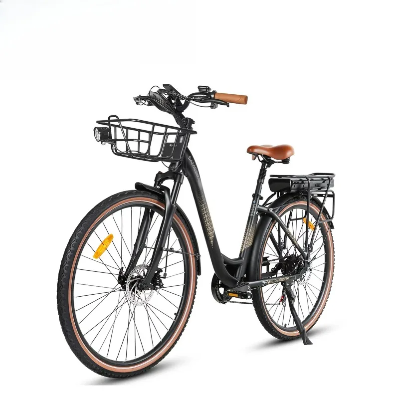 

RS-A07 28-дюймовый электрический велосипед с литиевой батареей, 500 Вт, 36 В, городской электровелосипед с корзиной