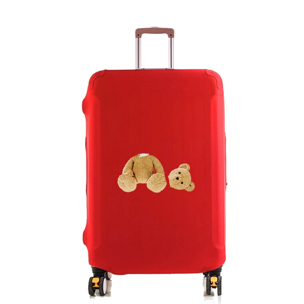 Luggage Cover Protector Elastic Dust  Case Suitcase Dust Cover Fit 18-28 Inch Trolley Baggage Travel Accessories Bear  Print