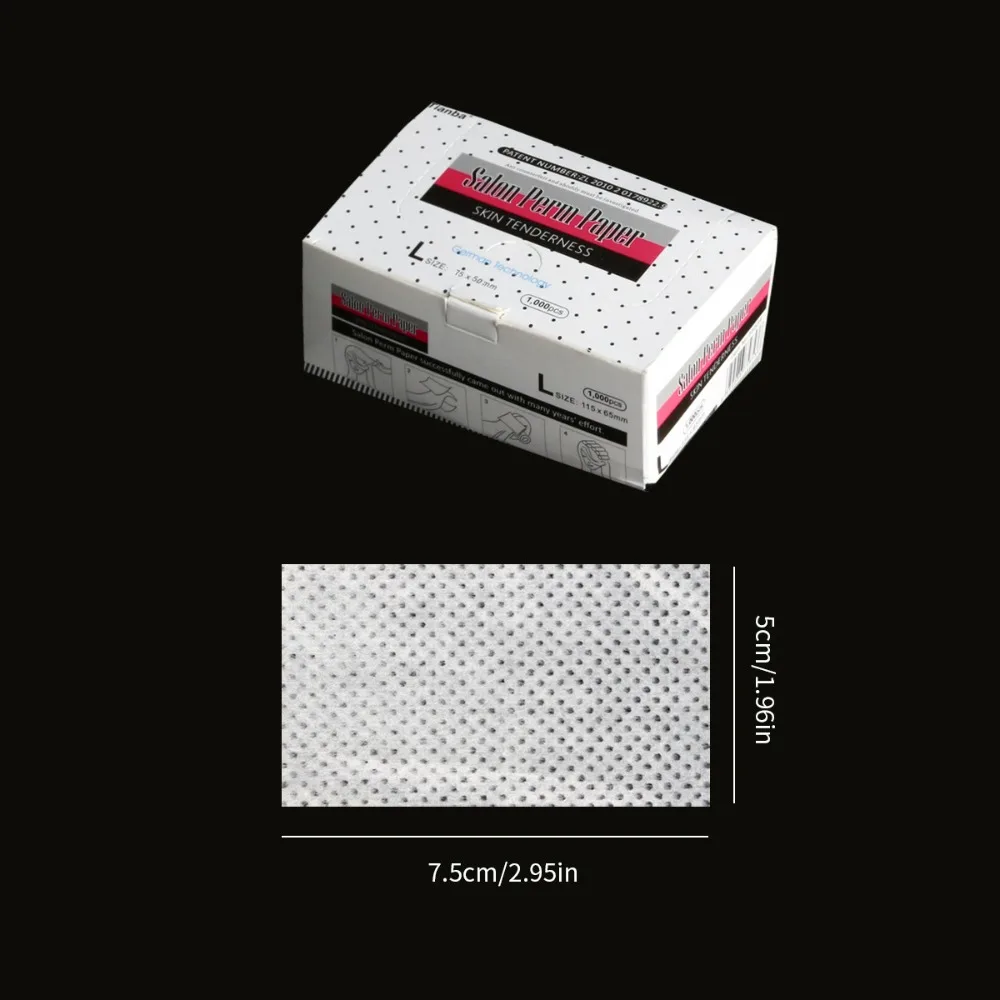 1000Sheets Thin Hair Perm Paper Heat-Resistant Breathable Mesh Perming Paper Temperature Resistant Disposable Hair Salon Paper