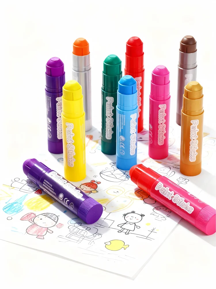 12-Farben-Macaron-Set zum Selbermachen, verdrehender Wachsstift mit weichen Farben, hinterlässt keine Hände, hohe Deckkraft für Kunstskizzen – Detail 4