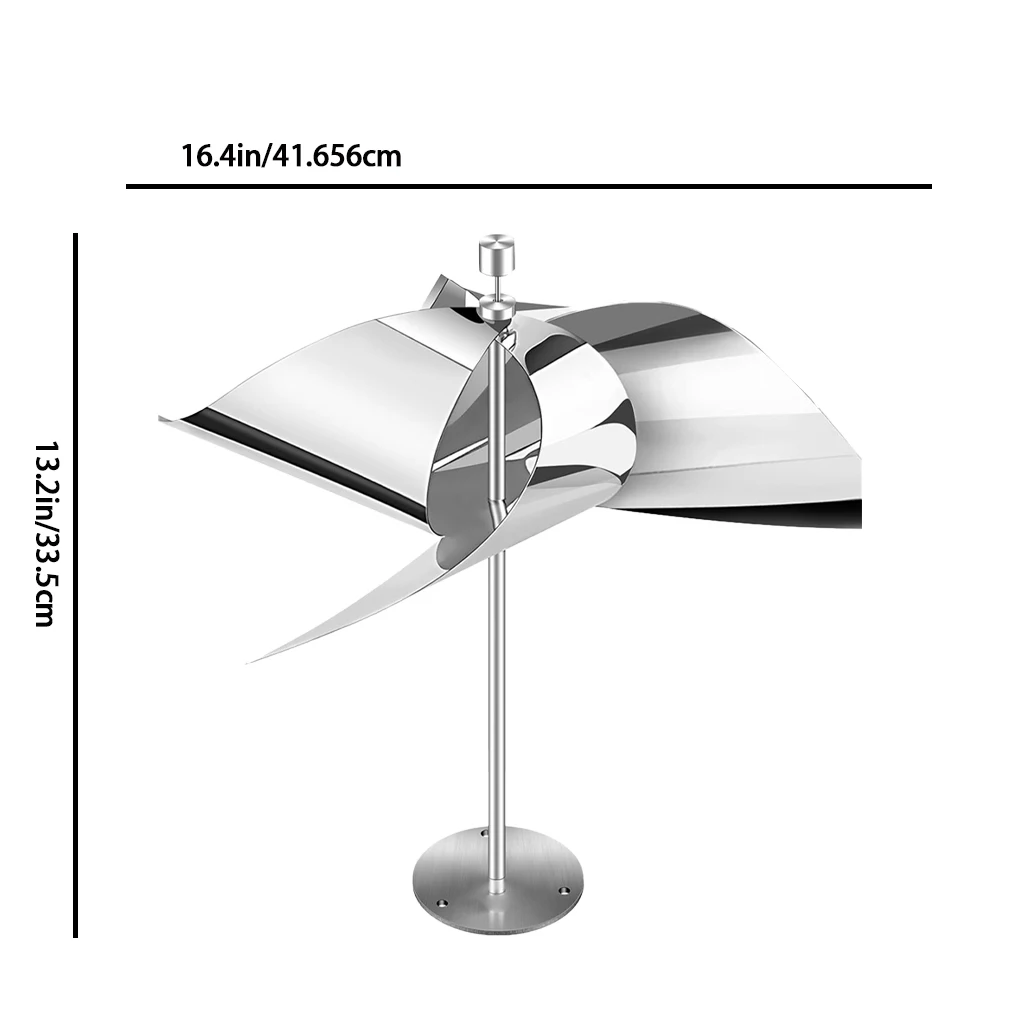 2pcs Stainless Steel Reflective Bird Scare Devices And Pigeons At Bay Garden