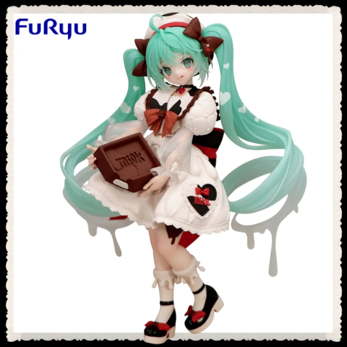 In Stock 100% Original FuRyu Trio-Try-iT Hatsune Miku Tirol Chocolate Milk Ver Figure 18cm PVC Anime Collectible Desktop Gift