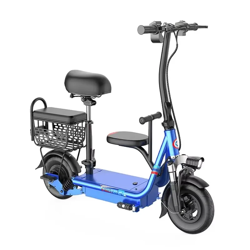 

2025 New Style 2 Wheel Electric Scooter With Basket Sit Down Used