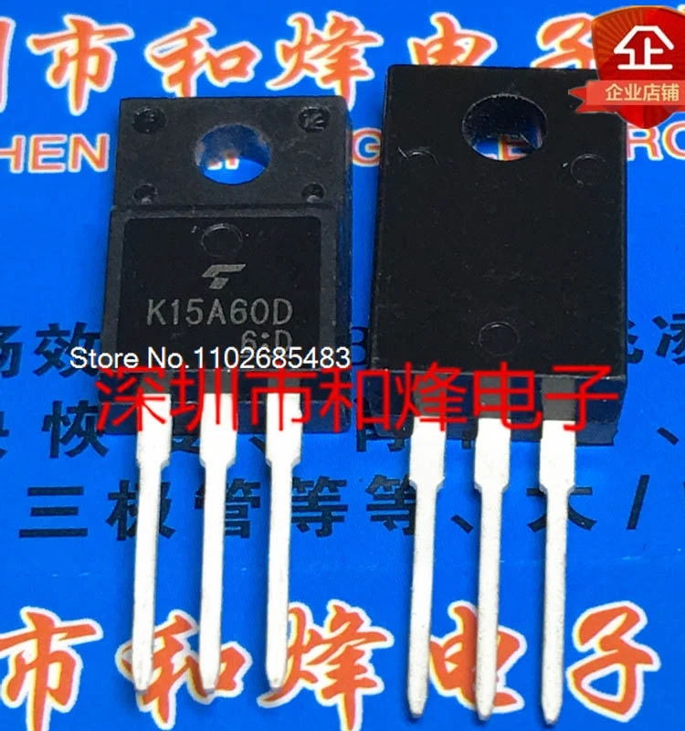 

(5PCS/LOT) K15A60D TK15A60D TO-220F MOS 600V 15A