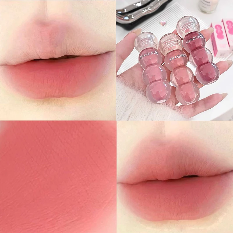 Zachte Mist Lip Modder Mist Tomaten Op Stokken Vorm Lip Modder Fluweel Chinese Lippenstift Studentenfeest Effen Lip Glazuur Schoonheid Make-Up