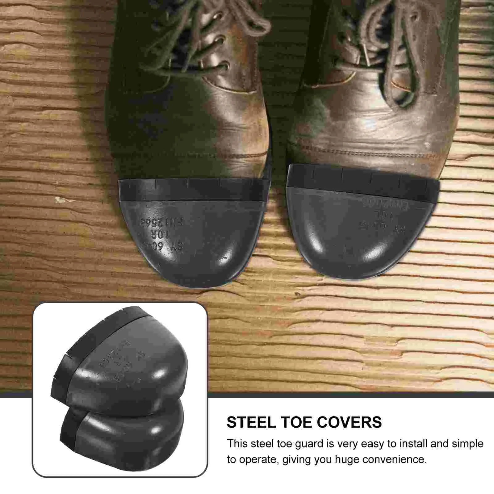 Dispense Anti-smash and Anti-puncture Steel Toe Cap (one Size Fits All) Men Safety Shoes Work Covers for