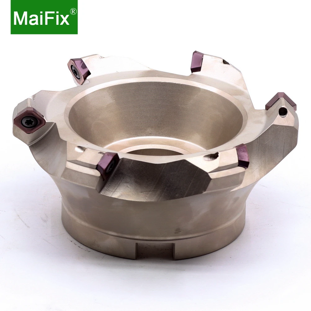 MaiFix KM12 50-4T 63-4T Clamped Fast Feeding Alloy CNC Tools for SEKT1204 Insert Face End Milling Cutter