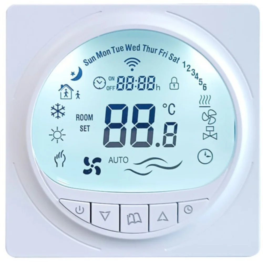 Heating Controller Floor Heating Thermostat Programmable Thermostat Concealed Installation Method Energy Efficient Operation