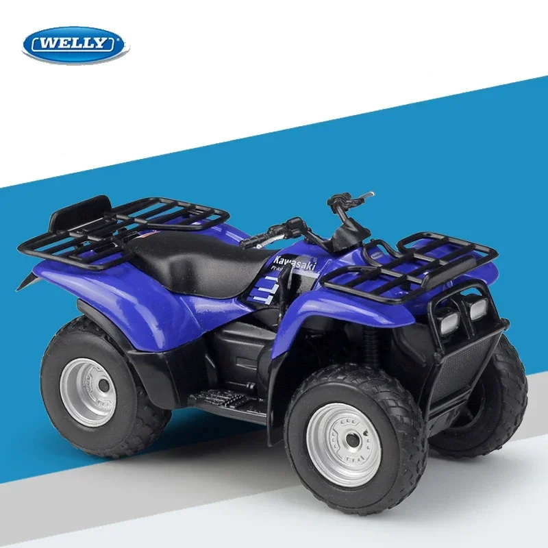 

WELLY 1:18 2022 Kawasaki Prairie 400 Simulation Alloy Motorcycle Model - Suitable for Children's Toys and Collections