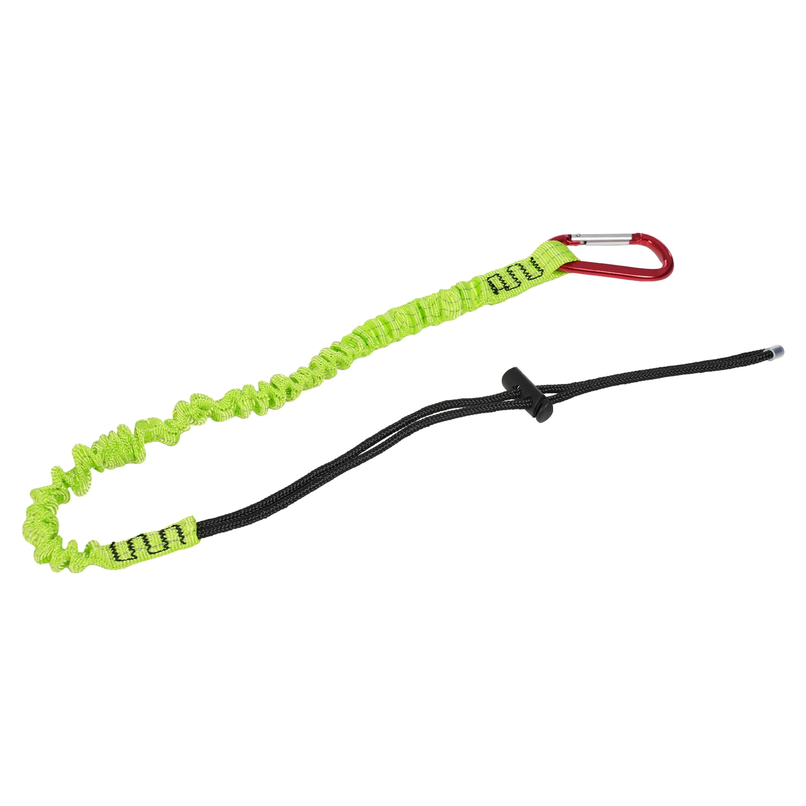 Kit professionale di linea ribaltabile con nucleo in acciaio da 5/8" x 8 piedi con moschettone a triplo bloccaggio - Cordino per arrampicata sugli alberi regolabile ultra sicuro