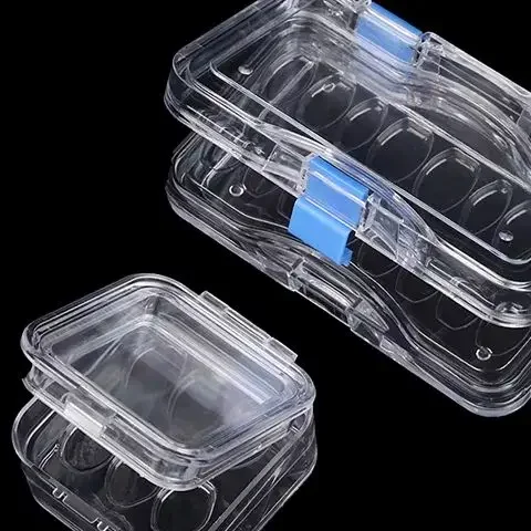 1 pz scatola per denti a membrana per conservazione protesi con foro scatola per denti dentali con pellicola all'interno materiale da laboratorio fornitura per dentisti