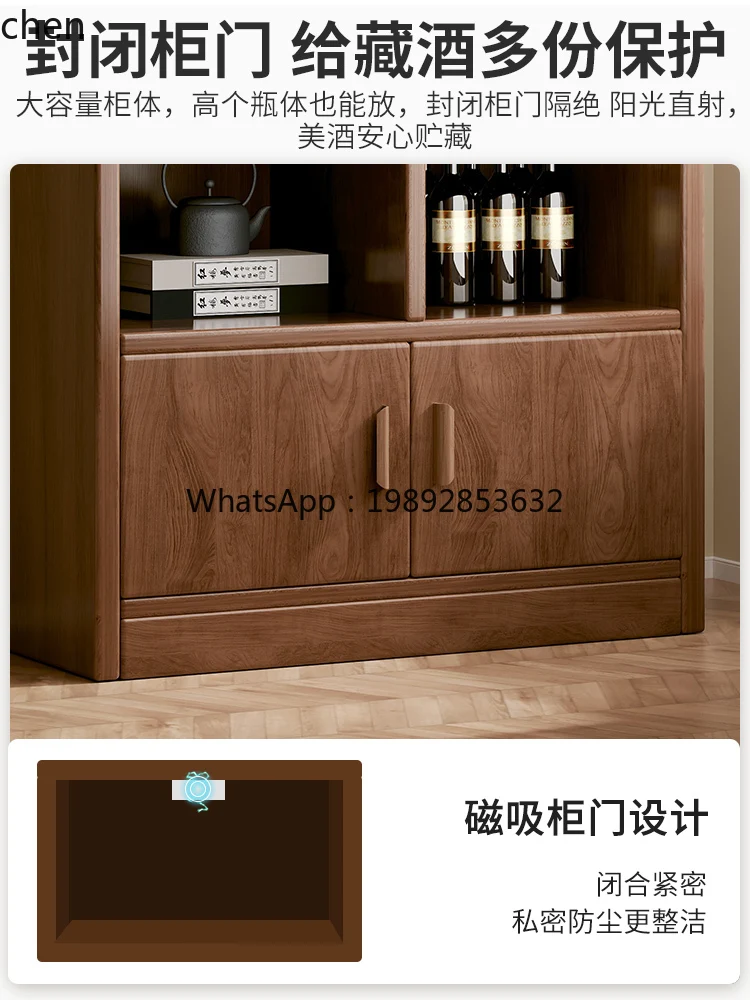 WW ecological board wine cabinet against the wall living room storage display cabinet wine rack new home new Chinese style