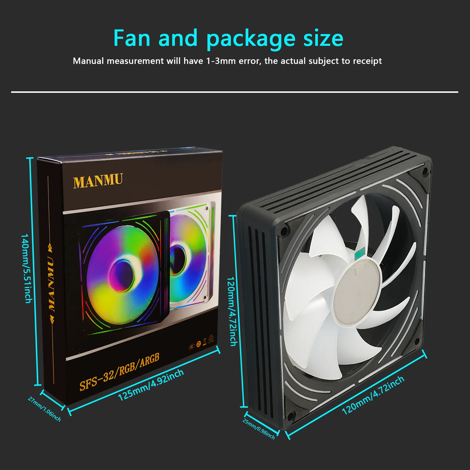 مروحة كمبيوتر led Manmu-rgb ، 12v ، rgb ، للكمبيوتر الشخصي ، argb ، الشاسيه ، pwm ، lynx ، اتصال المرآة
