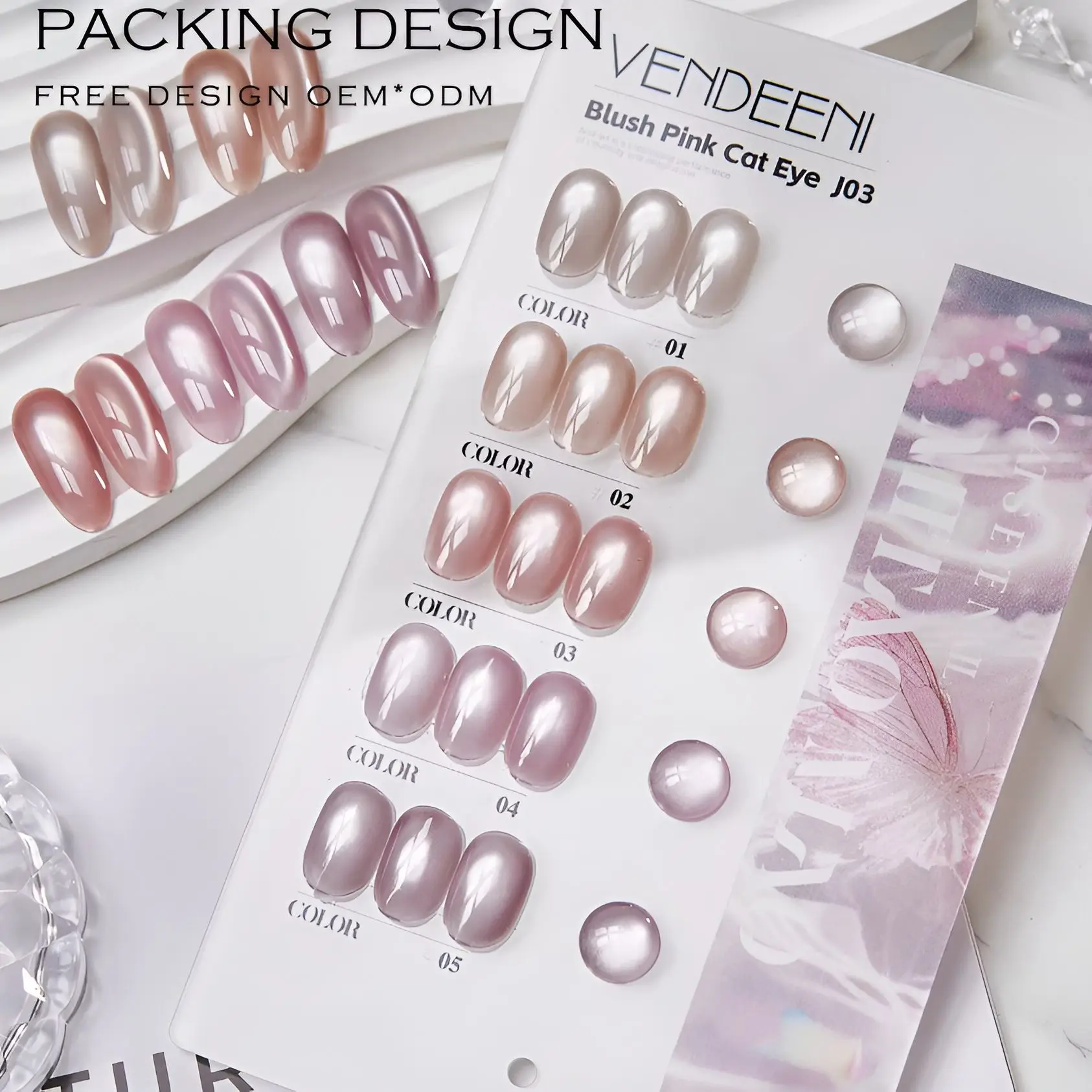 

Набор для маникюра «Кристальный кошачий глаз» 15 мл, нежный стиль Ins, легкий люкс, цвет розовый грейпфрут, 5 оттенков, гель-лак для ногтей, набор для нейл-арта с кристаллами