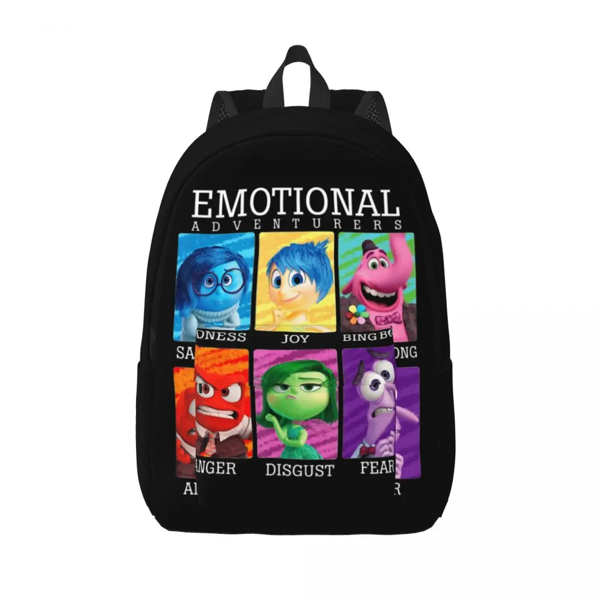 

Inside Out 2 Cartoon Emotion Backpack for Preschool Kindergarten School Student Humor Bookbag Boy Girl Kids Daypack Hiking