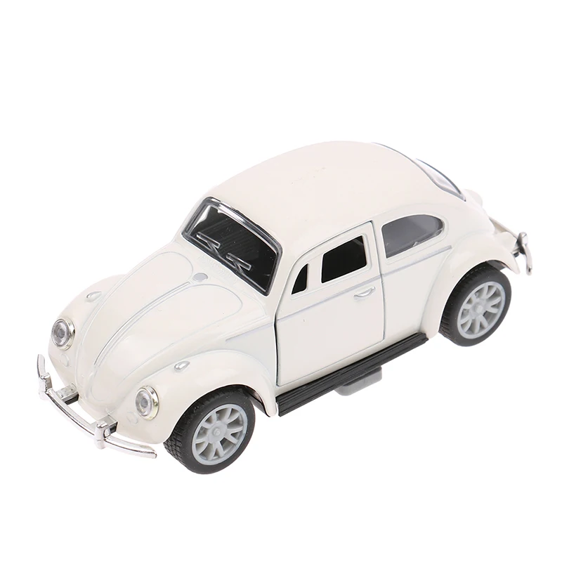 1:32 Retro Vintage Beetle Diecast Pull Back Car Model Toy for Children Gift Decor Cute Figurines Miniatures Decor