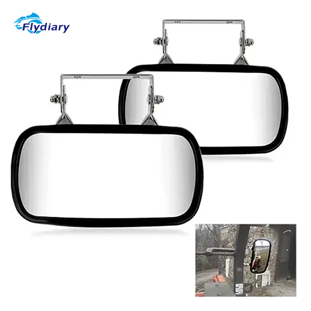 

Универсальное выпуклое зеркало для грузовика с U-образным кронштейном, внутреннее зеркало заднего вида для винтажных автомобилей, прямоугольные боковые зеркала