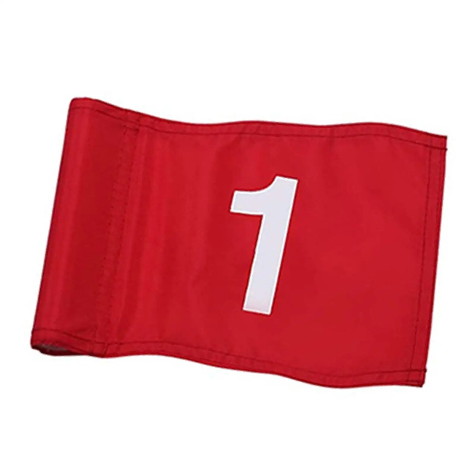 Large Red Number Golf Flag with Tube Inserted Nylon Putting Marker for Garden Yard Indoor Golf Practice