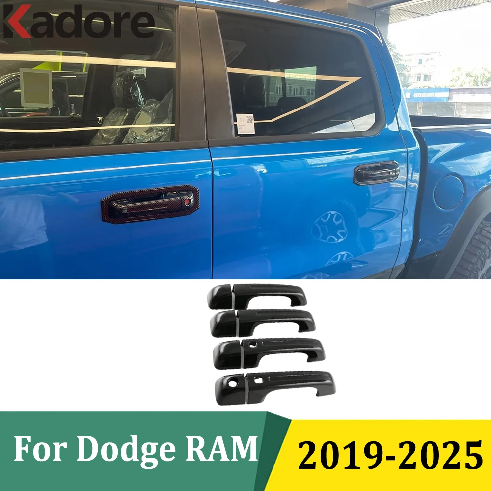 

For Dodge RAM 2019 2020 2021 2022 2023 2024 2025 Chrome Side Door Handle Cover Trims Frame Exterior Car Styling Accessories